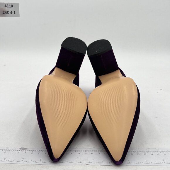 YDN Purple Block Heel Women's Shoes - Picture 6 of 7